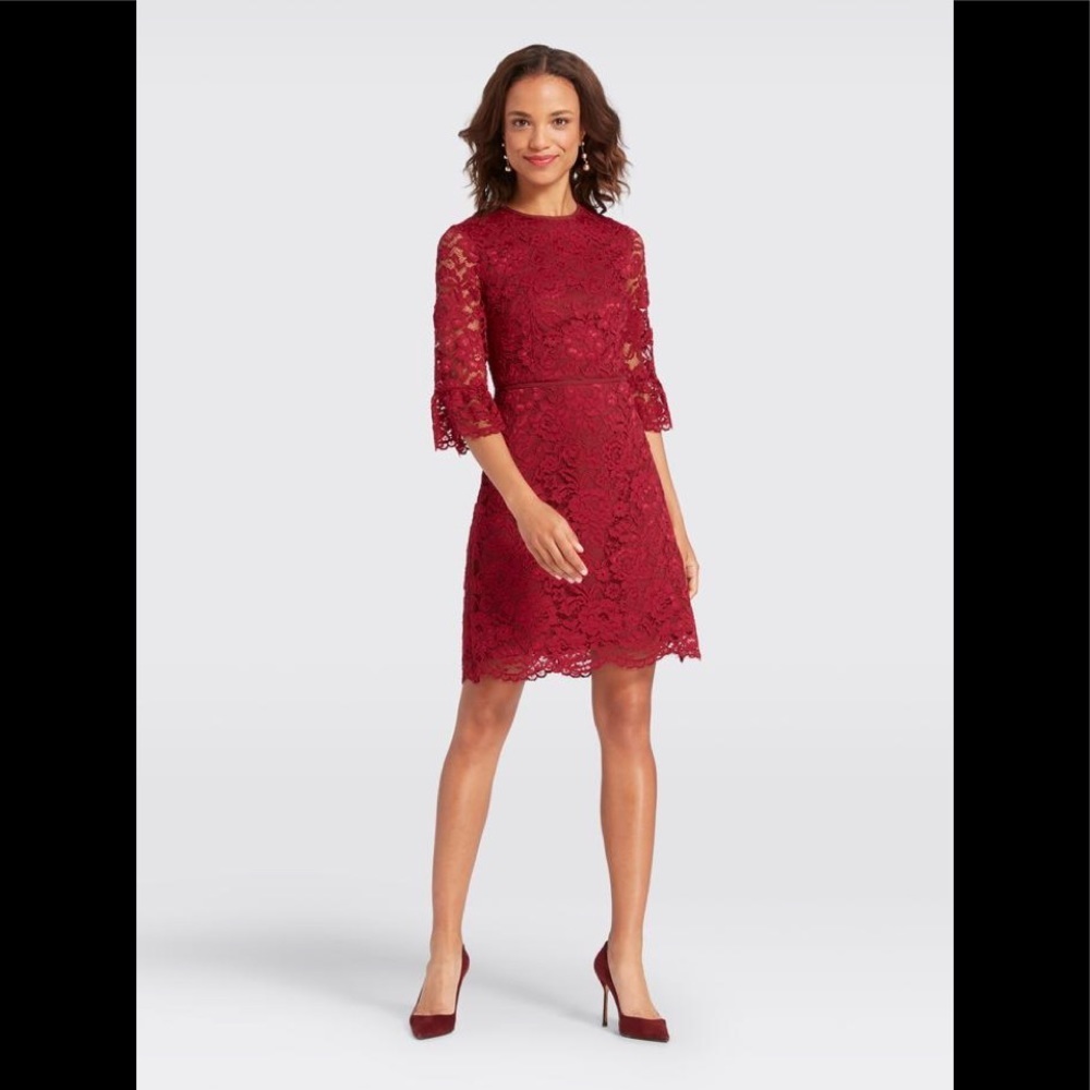 NWT Draper James Lace Bell Sleeve Dress